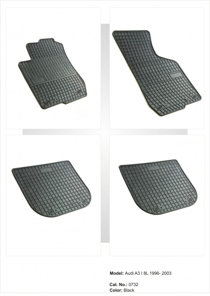 Covorase cauciuc AUDI A3 8L fabricatie 1996-2003 Covorase cauciuc AUDI A3 8L fabricatie 1996-2003