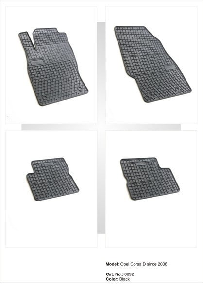 Covorase cauciuc OPEL CORSA D fabricatie 2006-2014 Covorase cauciuc OPEL CORSA D fabricatie 2006-2014