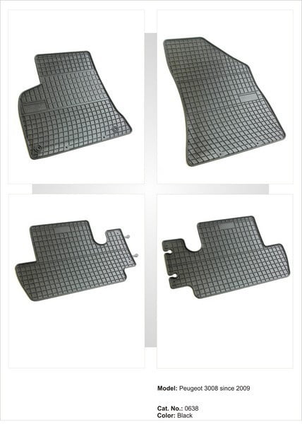 Covorase cauciuc PEUGEOT 3008 fabricatie 2009-2016 Covorase cauciuc PEUGEOT 3008 fabricatie 2009-2016