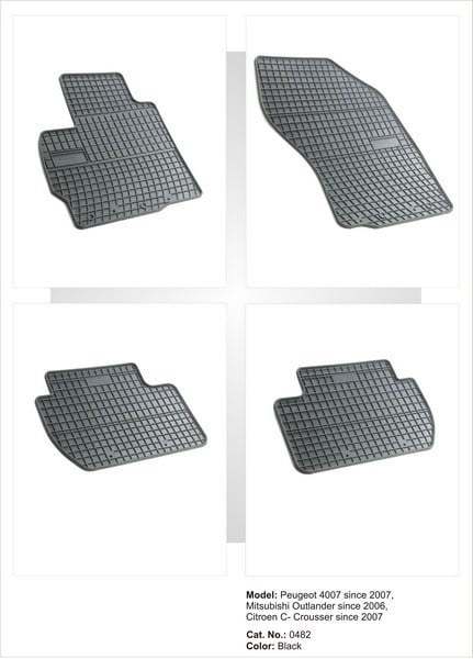 Covorase cauciuc PEUGEOT 4007 fabricatie 2007-2012 Covorase cauciuc PEUGEOT 4007 fabricatie 2007-2012