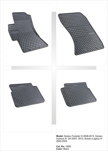 Covorase cauciuc SUBARU FORESTER 3 III fabricatie 2008-2013 Covorase cauciuc SUBARU FORESTER 3 III fabricatie 2008-2013
